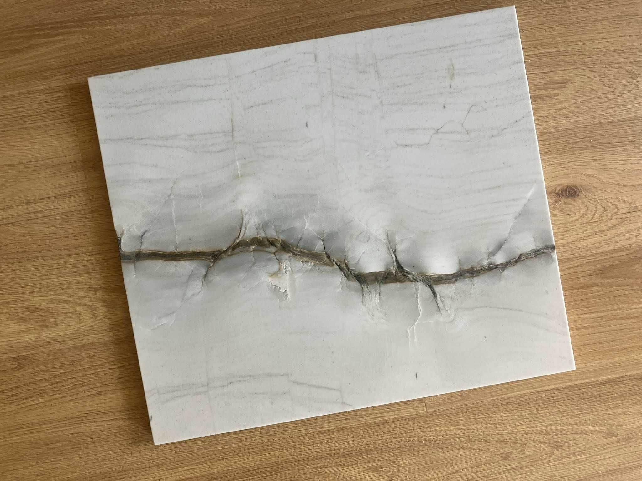 Płyta kamienna blat na stolik marmur kwarcyt 44 x 51 x 2 cm matowa