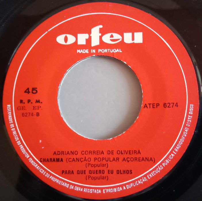 Adriano Correia de Oliveira - - - - - Lira - - - - - EP