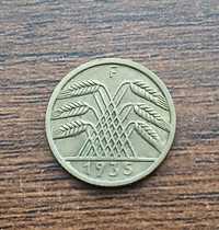 5 Reichspfennig 1935 rok ( mennica Stuttgart  )