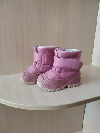 Термо сапожки рожеві для дівчаток