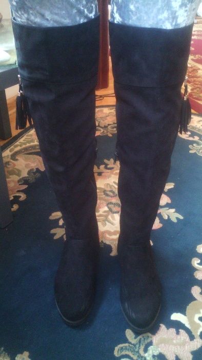 długie kozaki damskie rozm.42- gumowana łydka