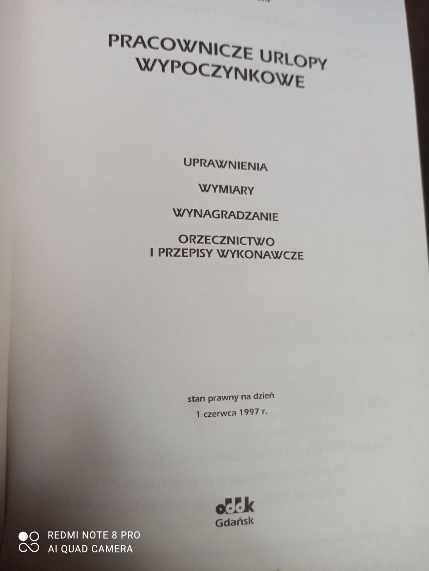 Grzegorz Orłowski "Pracownicze urlopy wypoczynkowe"