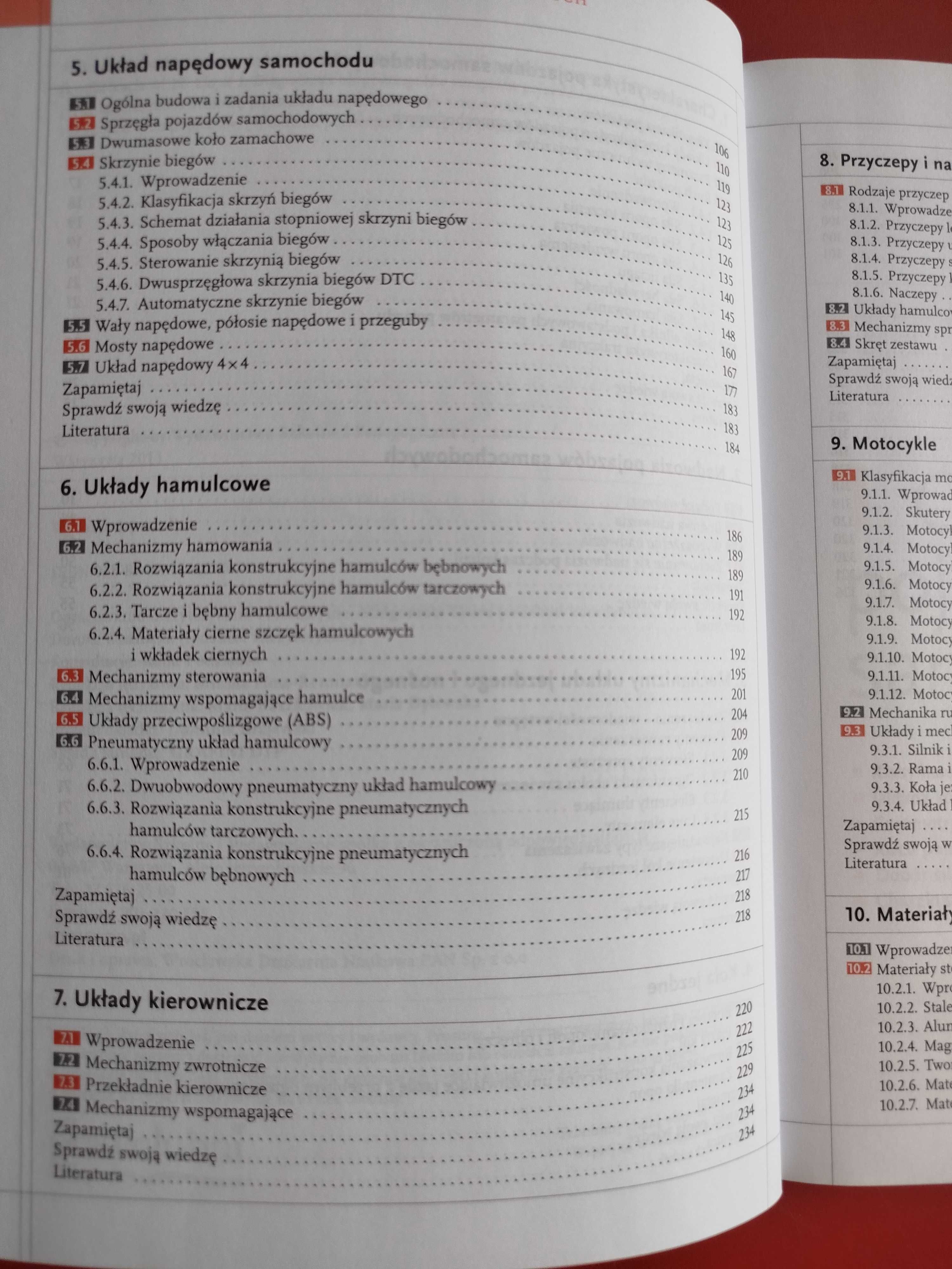 Podwozia i nadwozia pojazdów samochodowych, podręcznik, Wieczorek