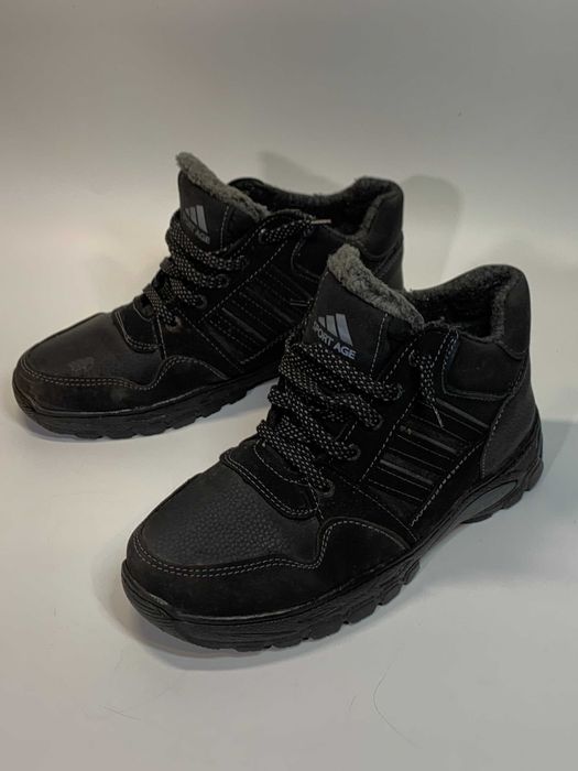 Черевики чоловічі спортивного стилю хутро чорні р 42 (26,5 см.)