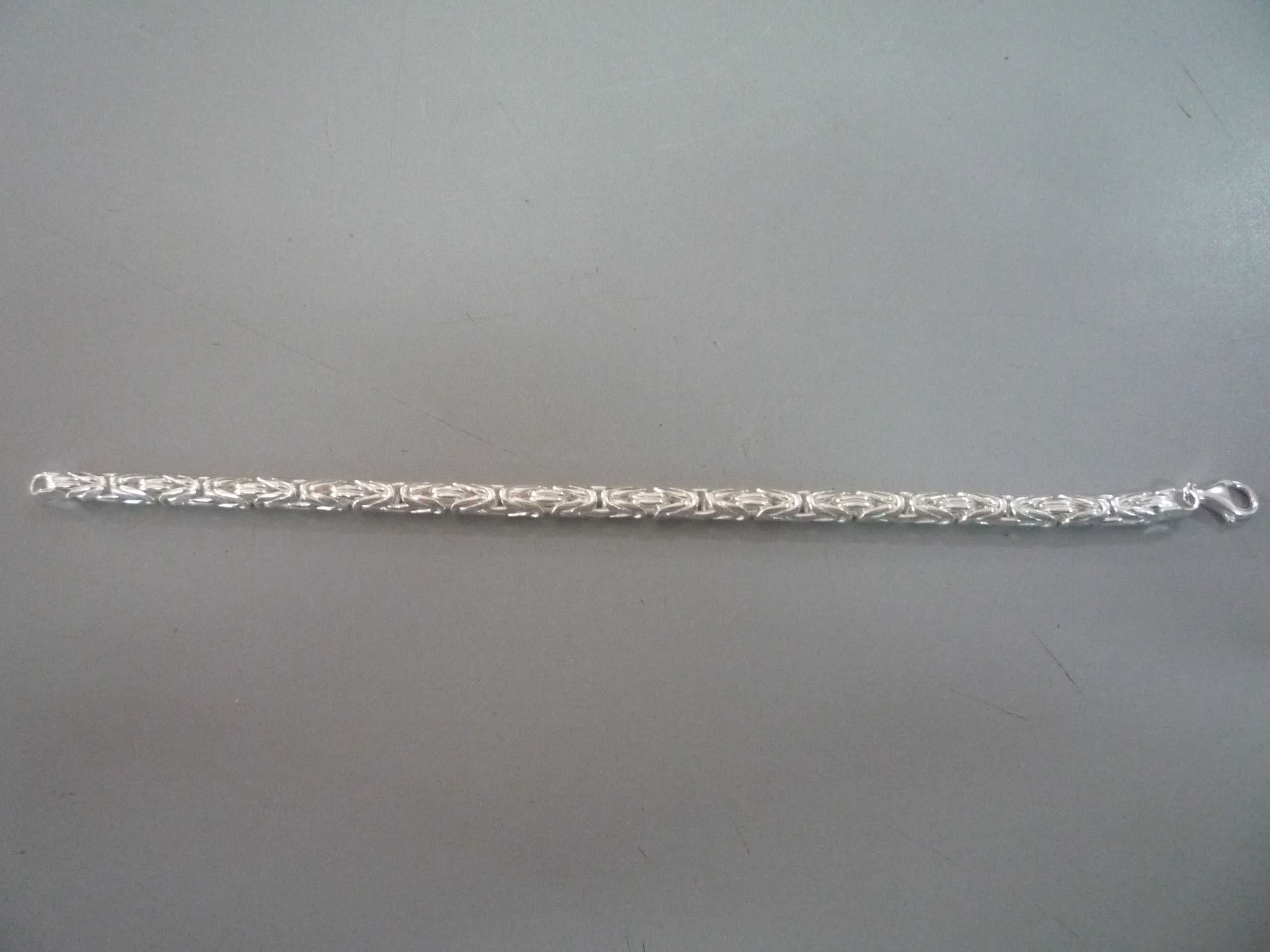 Nowa bransoletka srebrna pr. 925 splot królewski 33 gr