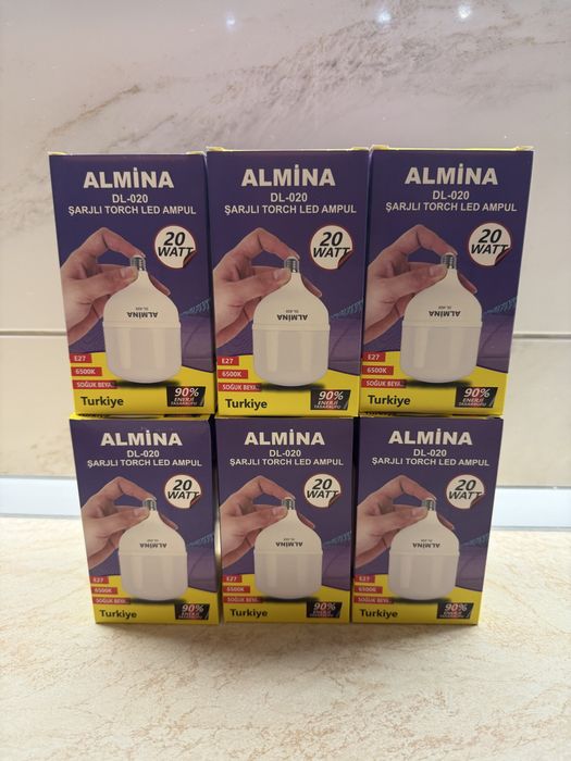 ‼️Акумуляторна Лампочка Almina 15 та 20 Ват ‼️