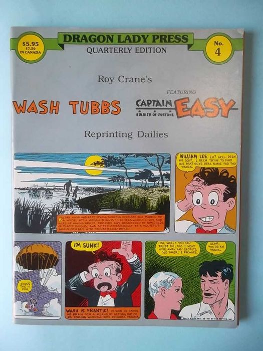 DRAGON LADY PRESS : 7 edições. WASH TUBBS - Roy Crane, e outros.