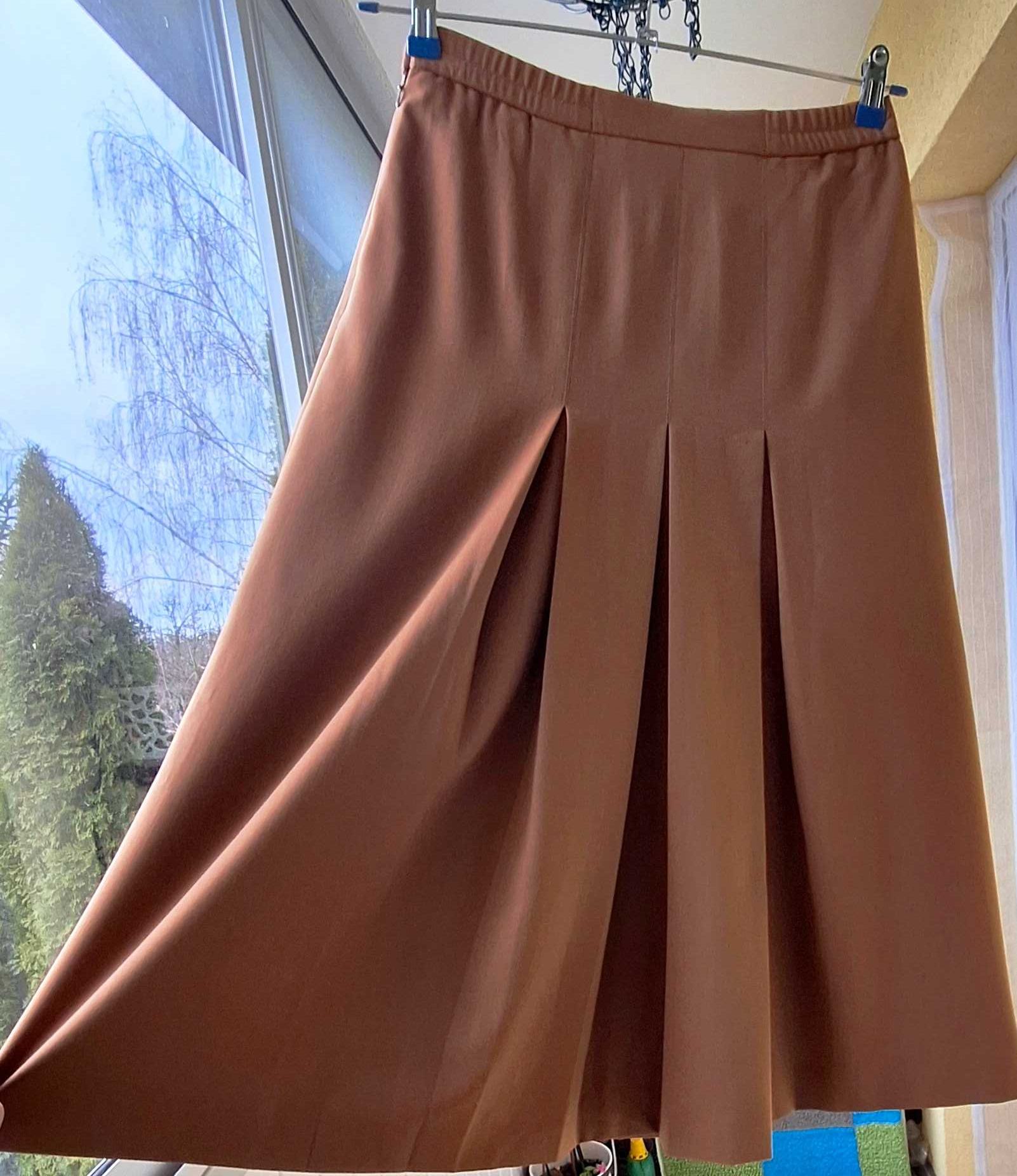 Wełniana plisowana spódnica Aquascutum vintage
