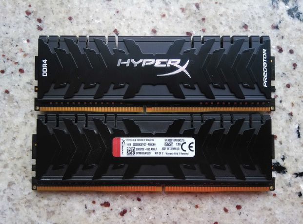 DDR4 HyperX Predator 16 GB (2x8GB)  3200 MHz