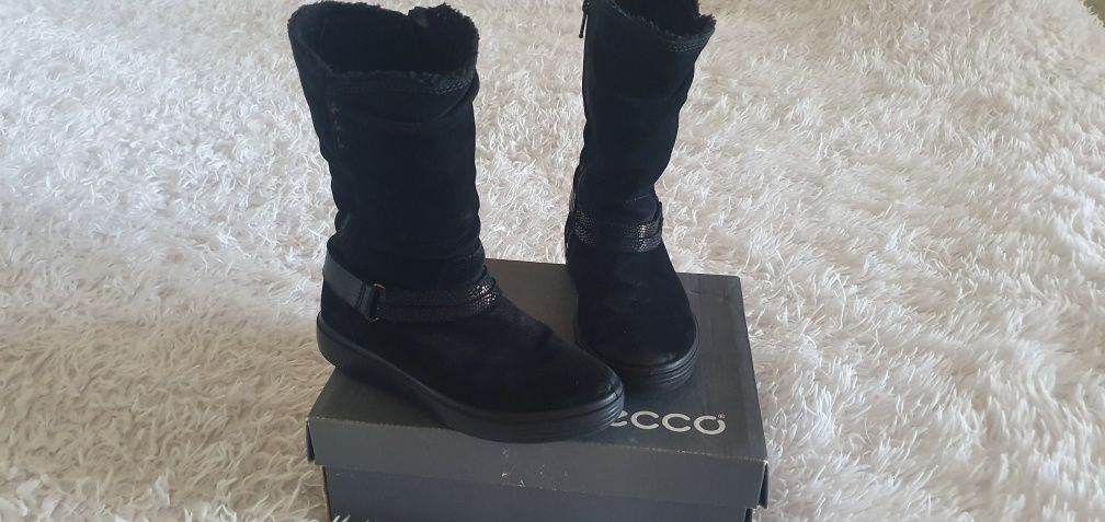 Сапоги замшевые ecco gore tex, ботинки сапожки ecco 30