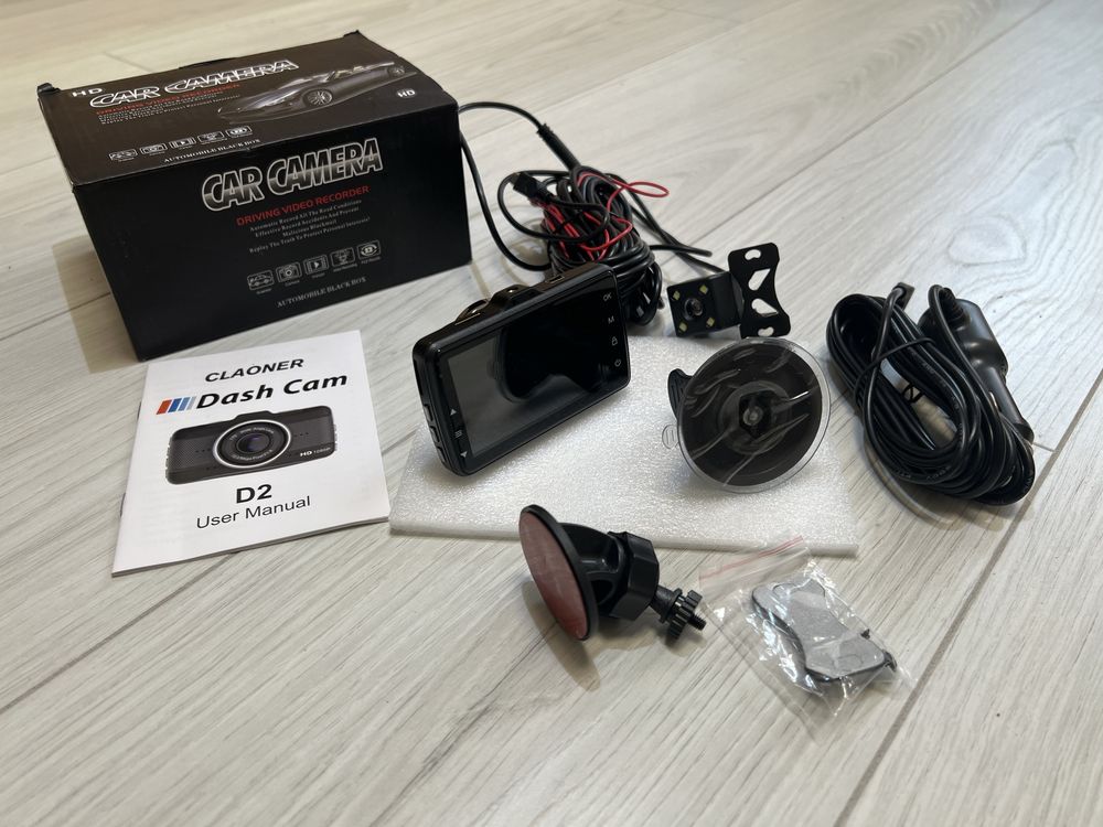 Автомобільний відеореєстратор Claoner Dash Cams D2