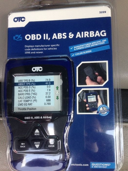 Диагностический сканер OTC 3209 OBD II, ABS AND AIRBAG новый