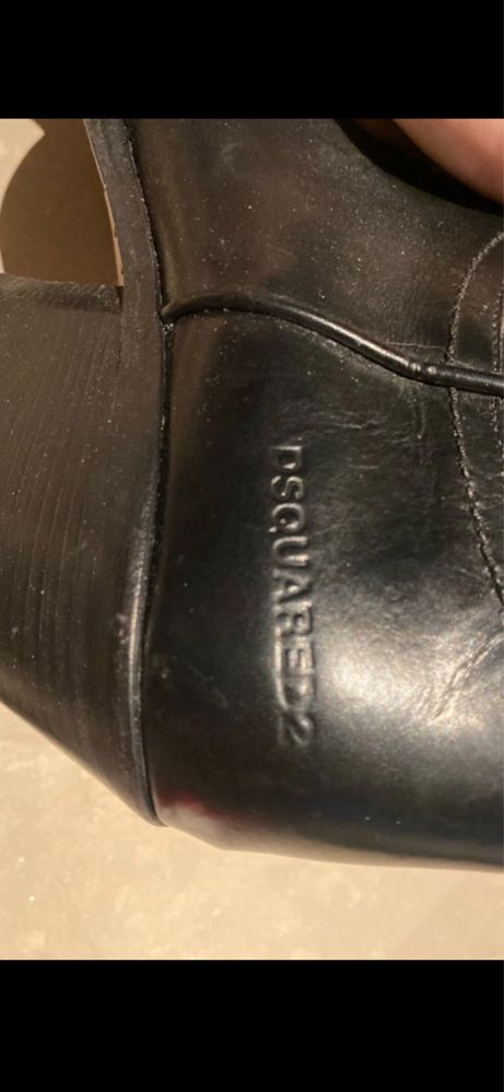 Dsquared buty ze skôry kowbojki 42