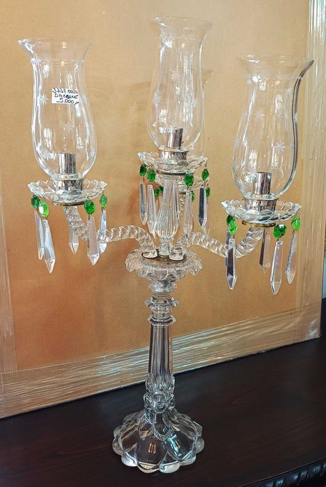 Candelabro Cristal Baccarat 4 Lumes