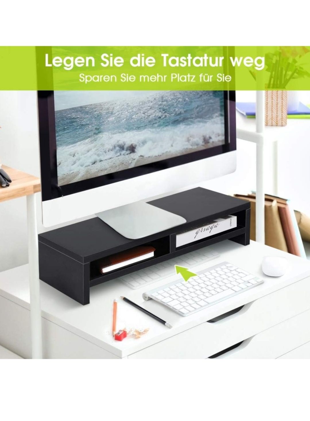 Stojak na monitor, 2-poziomowy stojak na monitor