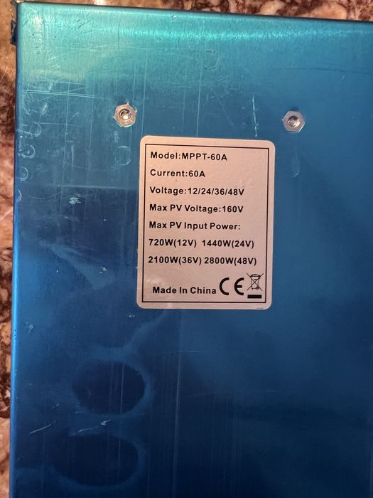 Контролер заряду сонячних панелей MPPT 60А (HHJ-60A PowMr) PowMr
