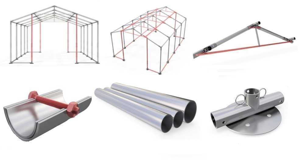 Namiot magazynowy Namiot całoroczny Hala namiotowa 6x10x2,5m W MSD