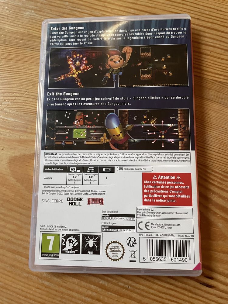 Enter the dungeon + exit the gungeon gra na nintendo switch