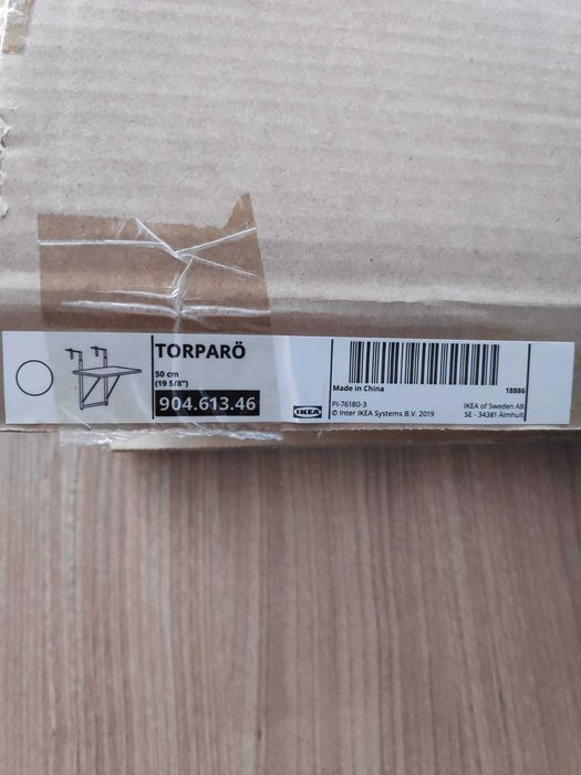 IKEA TORPARO Stolik balkonowy 50 cm BIAŁY nowy