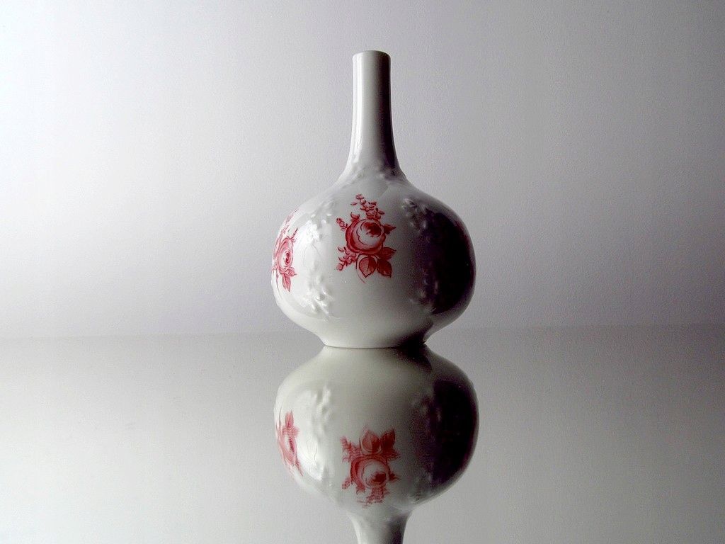 cudny wazon porcelanowy wallendorfer róże