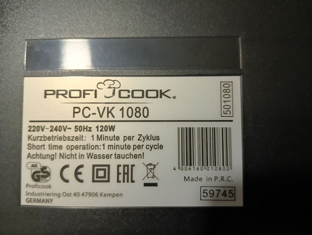 Profi cook pc-vk 1080