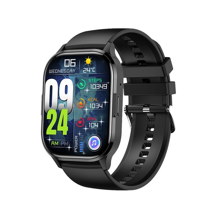 Blavec Smartwatch W-18 Hellia HD AMOLED Voice Call (SWW18-B) czarny
