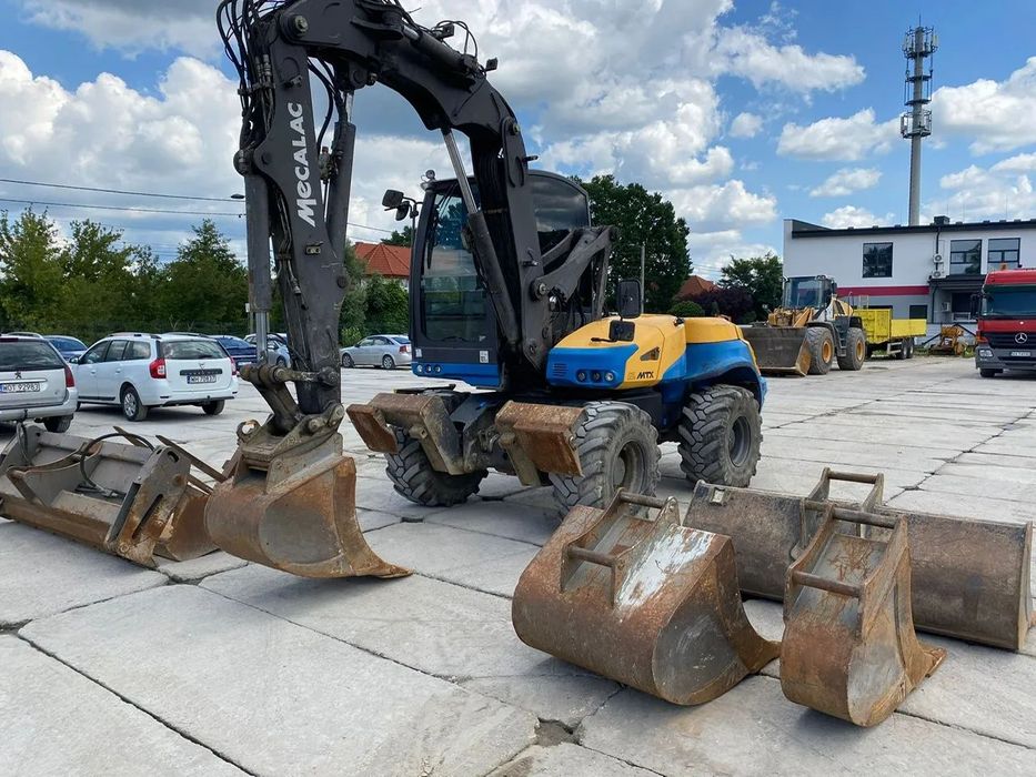 Mecalac 12 MTX Bogaty Osprzęt 5 łyżek / Widły