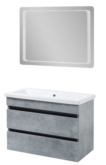 Підвісний комплект мінімал Grey 80 з умивальником Cers 80