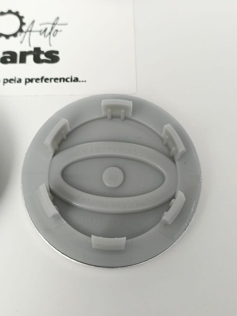 Conjunto 4 Centros de jante Land Rover 63mm (Preto/Verde)
