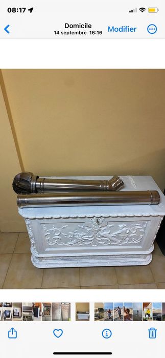 Salamandra como nova  á pelletes.