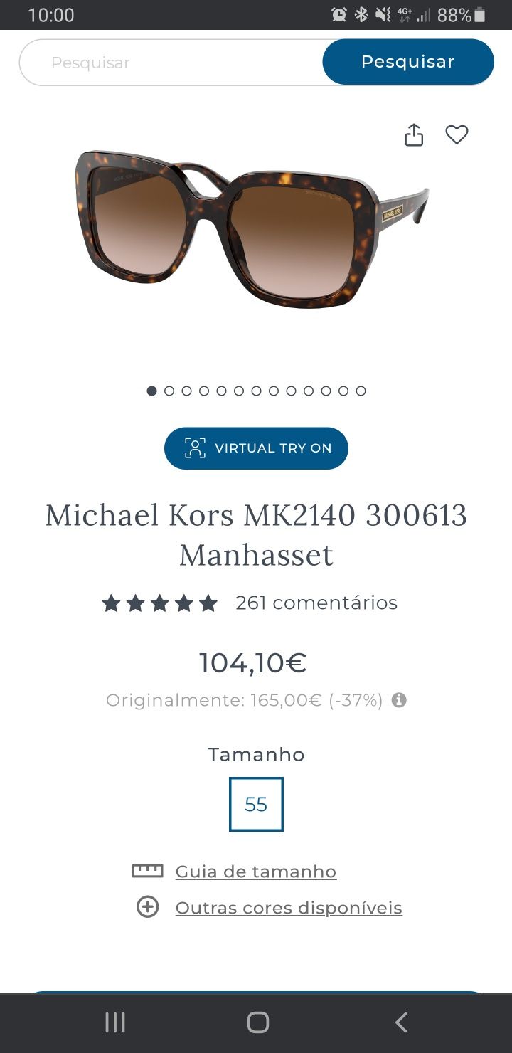 Michael Kors MK2140 Manhasset Oculos Sol