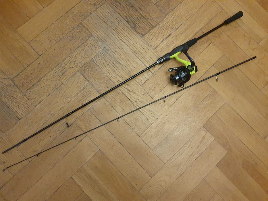 super zestaw z kołowrotkiem wędka spinningowa Spin 210/do 30g