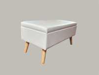 Sofa ze schowkiem 40l drewniane nogi eko skóra- 40-80-39,5cm