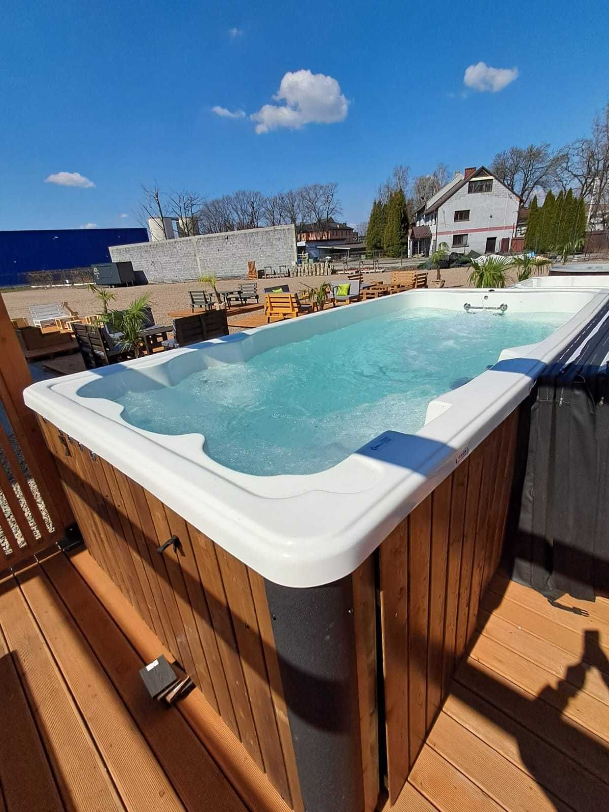 Basen wolnostojący KONGO 480x225x120 hydromasaż przeciwprąd