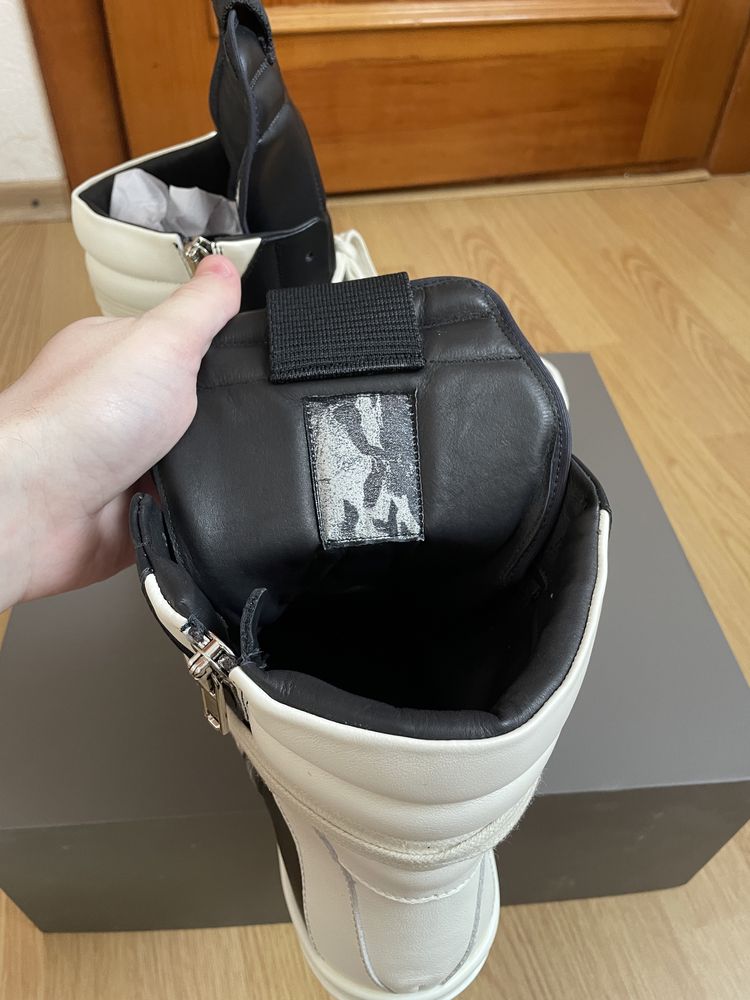 Rick Owens Geobasket ‘Black Milk’ рик овенс геобаскеты