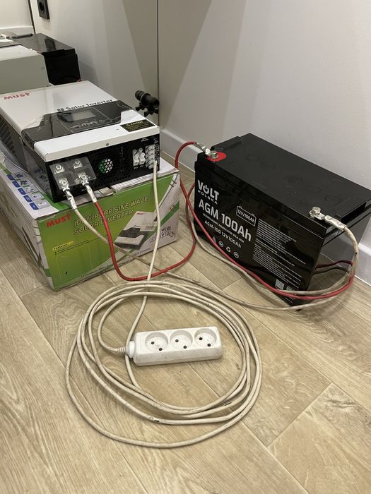 Станція безперебійне живлення Інвертор 1кв+АКБ