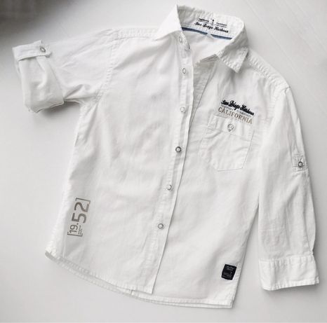 Белая рубашка palomino c&a p 104 на 4г