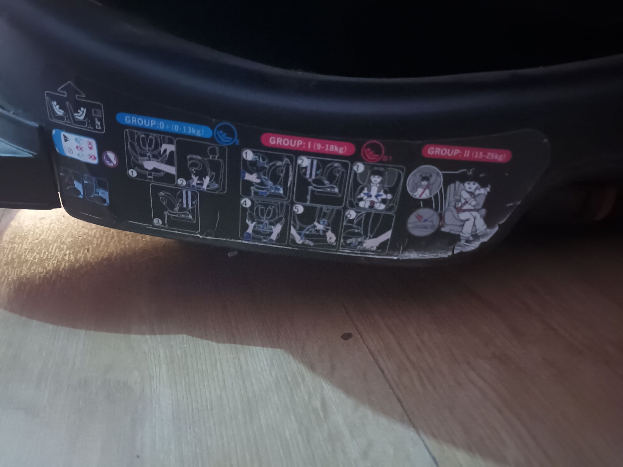 Cadeira auto até 25 kg