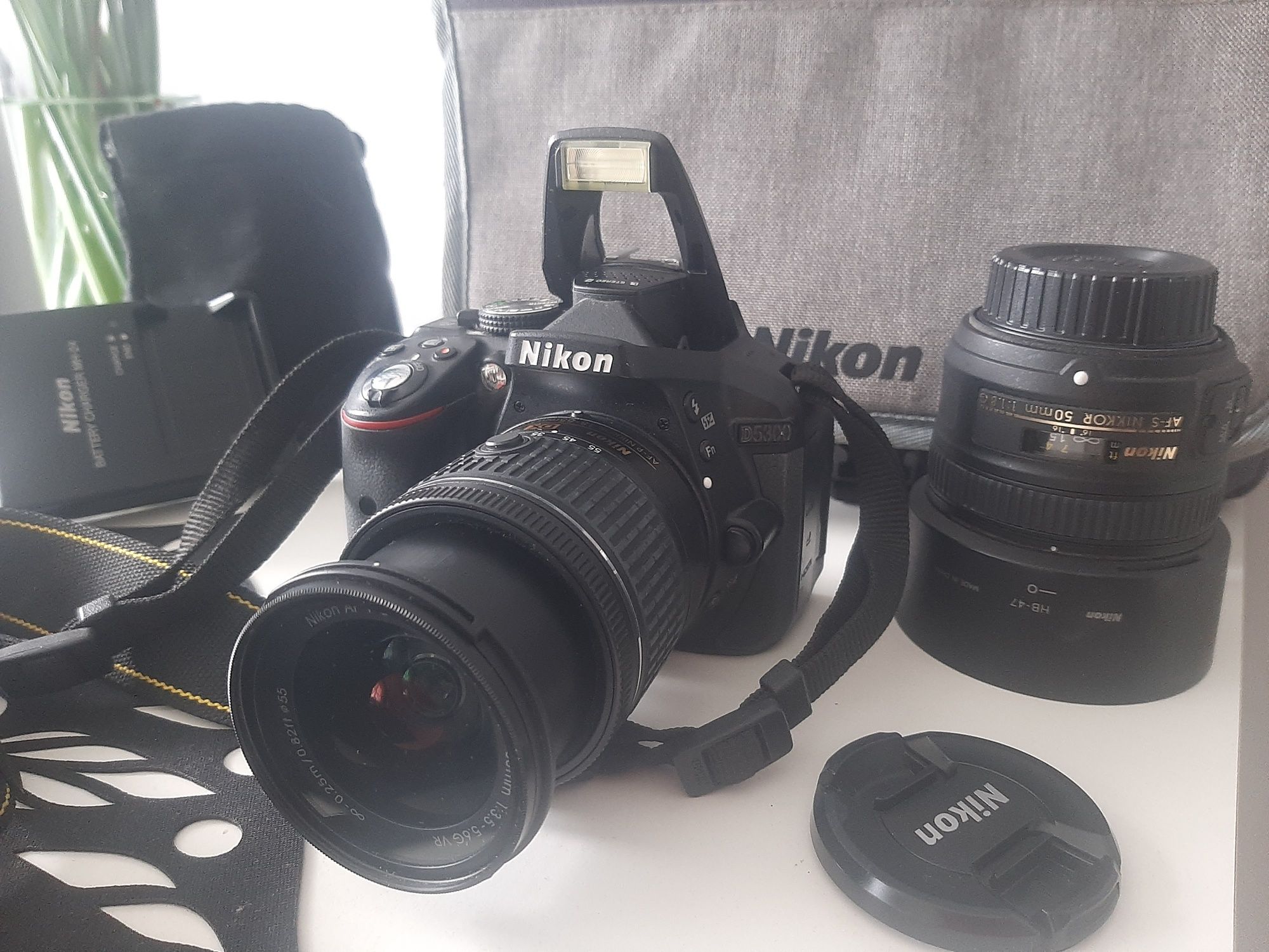 Aparat Nikon D5300 plus dwa obiektywy