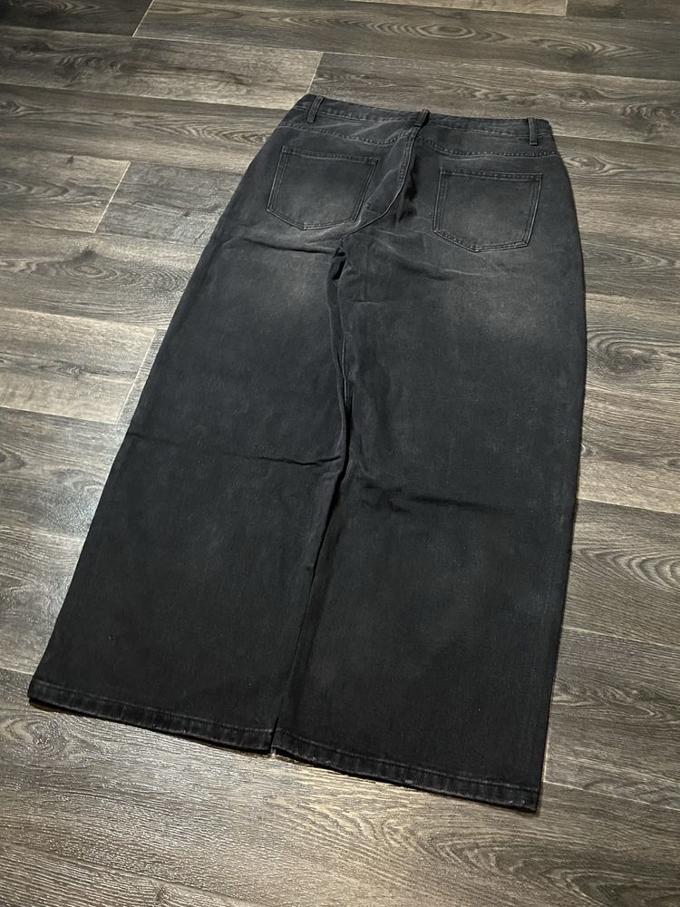 BLACK Baggy jeans | Широкі джинси штани темні bershka jaded london