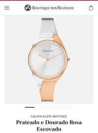 Relógio Calvin Klein watches Prateado e Dourado Rosa escovado