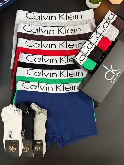 Набор мужских трусов Келвин Кляйн серия White. Чоловічі боксери