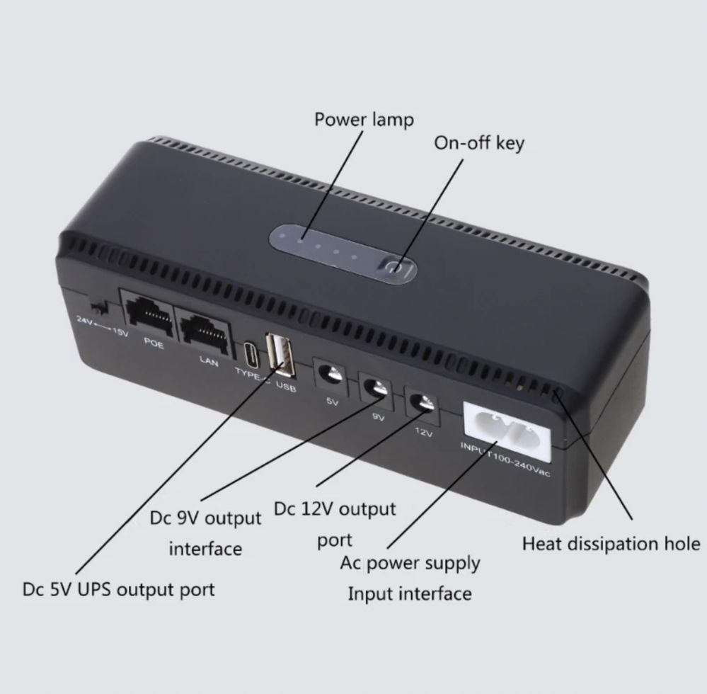 Mini ups для роутера, Ajax