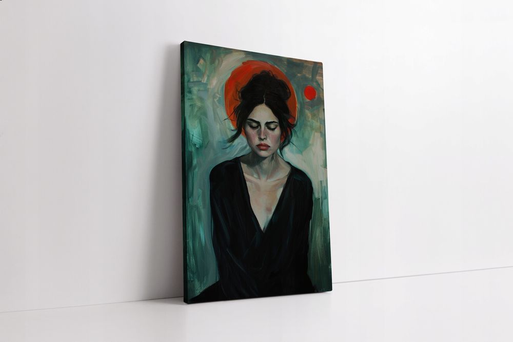 Abstrakcyjny Portret Mistyczny 40x60 cm - Obraz na Płótnie do Wnętrz