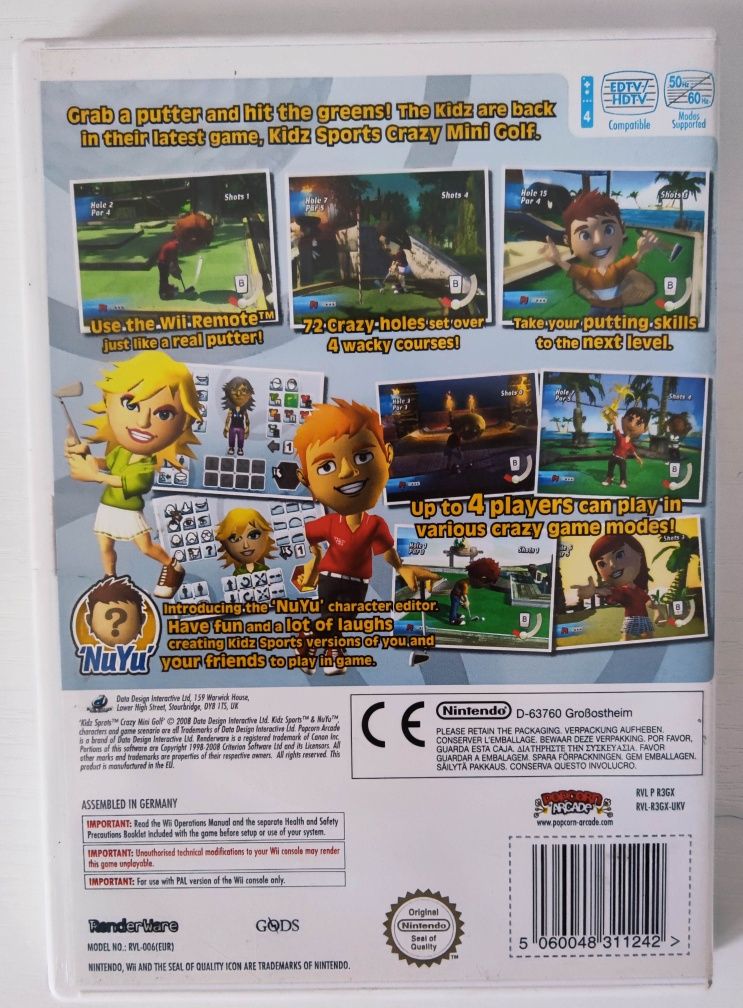 Gra Kidz Sports: Crazy Mini Golf Wii (Wii)