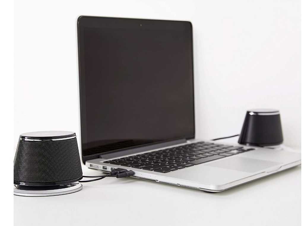 AmazonBasics Głośniki komputerowe BASS LED PC RMS powystawowe