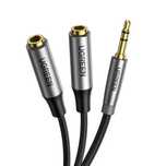 Ugreen przewód kabel przedłużacz AUX 3,5mm mini jack 0,2m czarny