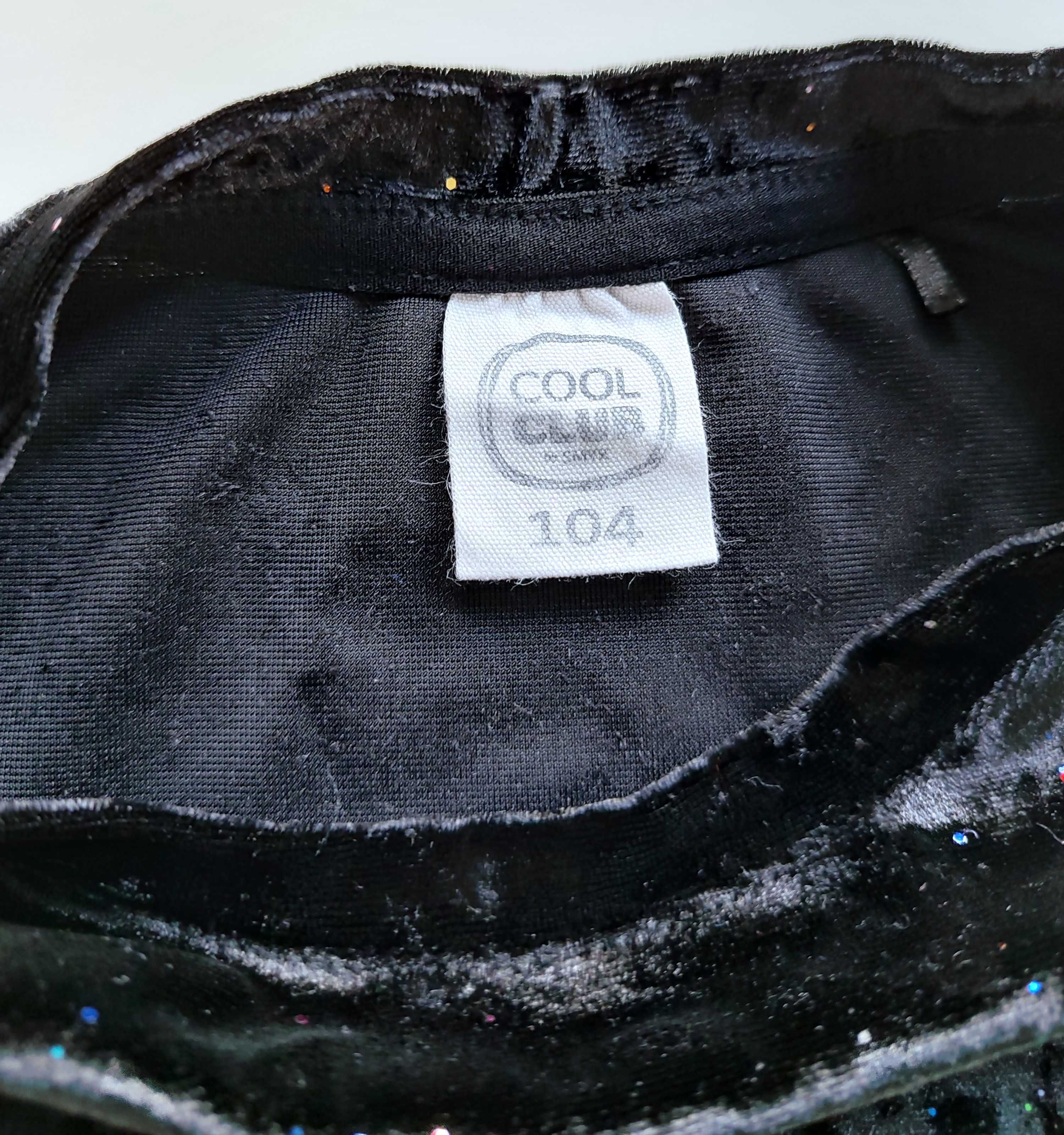 Welurowy dres błyszczący migoczący Cool Club 104