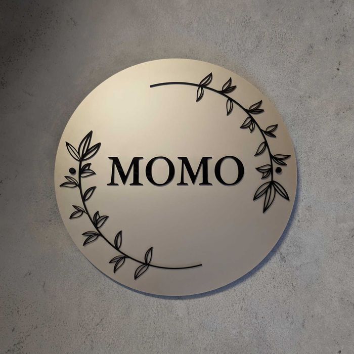 Logo z pleksi szyld reklamowy tablica reklamowa okrągła litery z plexi