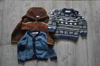 3 swetry dla chłopczyka r.80-86cm